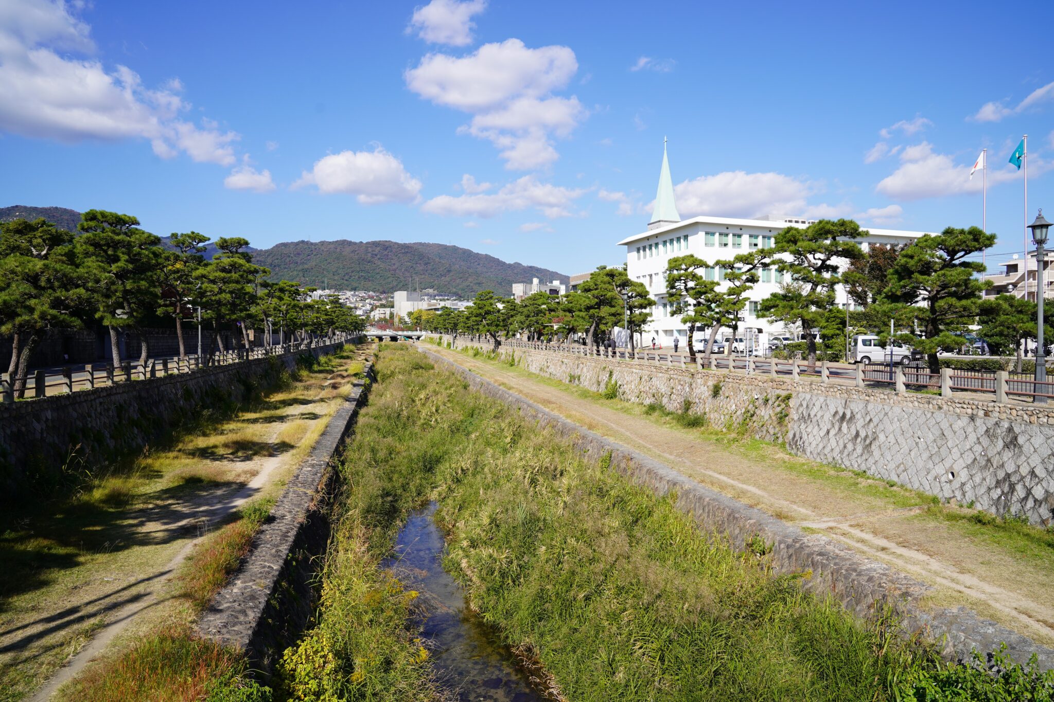芦屋川風景